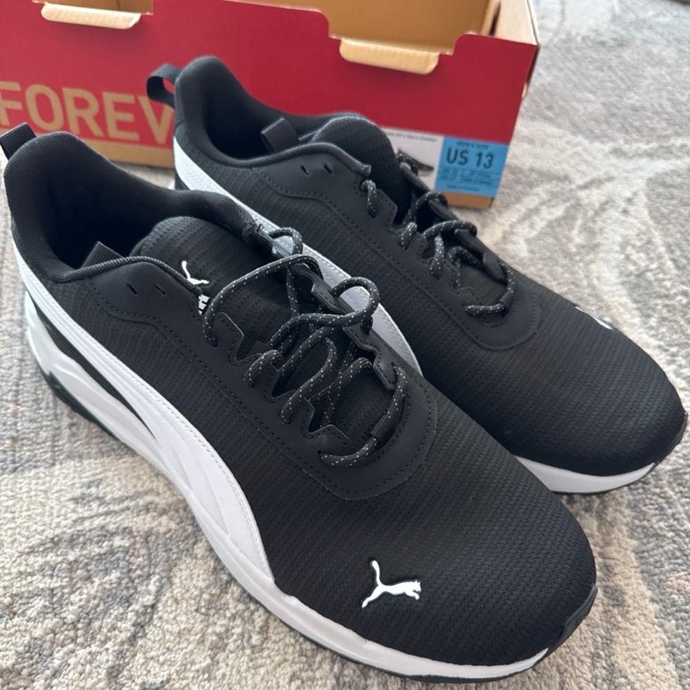 PUMA Men's Zip C Sneaker Size 13 Mens Black Colors NEW